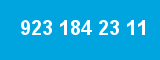 923 184 23 11 923 184 23 11